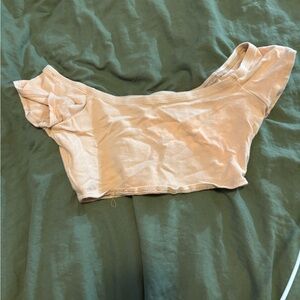 Stylish Tan Crop Top